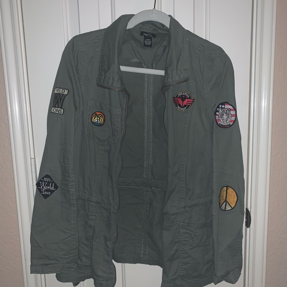 army green jacket